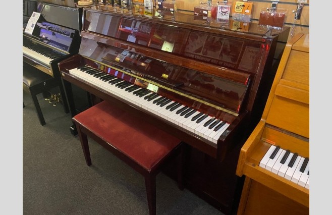 Used Regent Modern Polished Mahogany Upright Piano All Inclusive Package - Image 2
